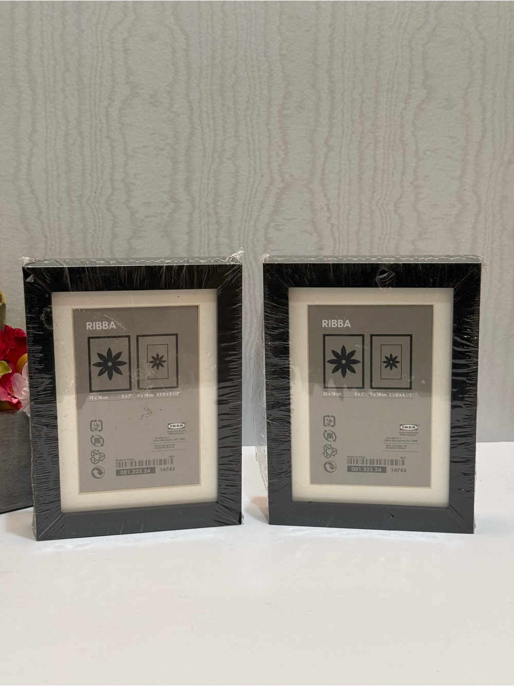 IKEA RIBBA Black Picture Photo Frames Set of Two